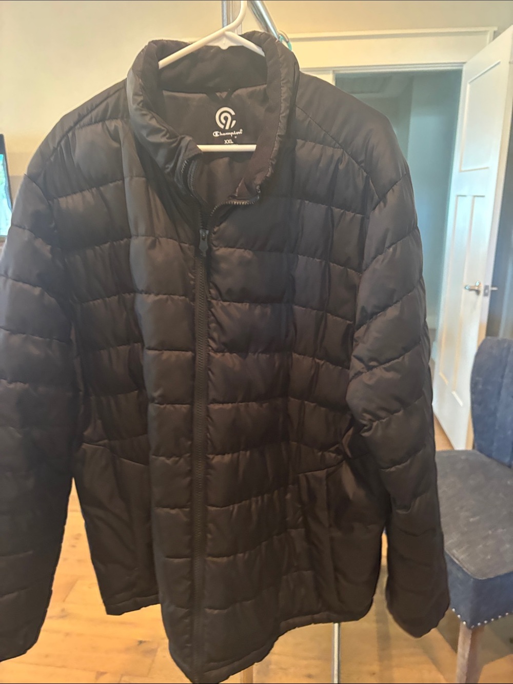 Champion Men’s Black Quilted Puffer Jacket
